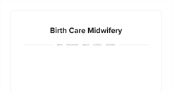 Desktop Screenshot of birthcaremidwifery.net