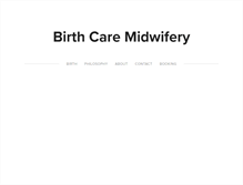 Tablet Screenshot of birthcaremidwifery.net